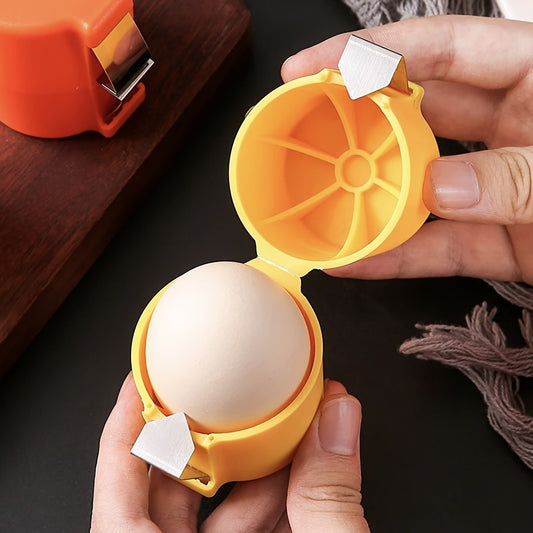 Egg Shell Opener Cutter – Portable Stainless Steel Egg Topper Tool for Boiled Eggs (Random Color)