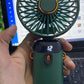 Rechargeable Hand Fan with LED Display | 5 Speed Modes Portable Mini Handy Fan for Kids & School Use