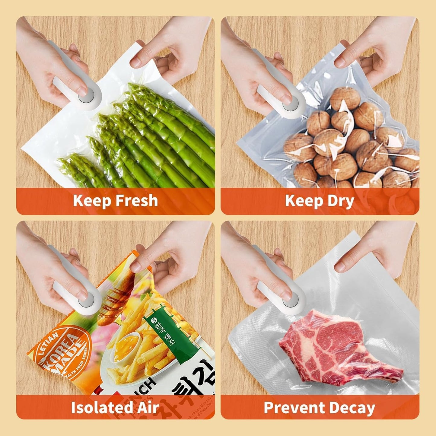 Mini Bag Heat Sealing Machine - 2-in-1 Cutter & Sealer
