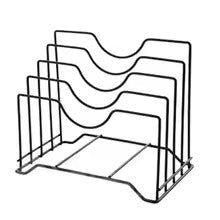 Multi Functional Kitchen Cutting Board And Pot Lid Organizer Rack Durable Space Saving Storage Solution For Daily Use
