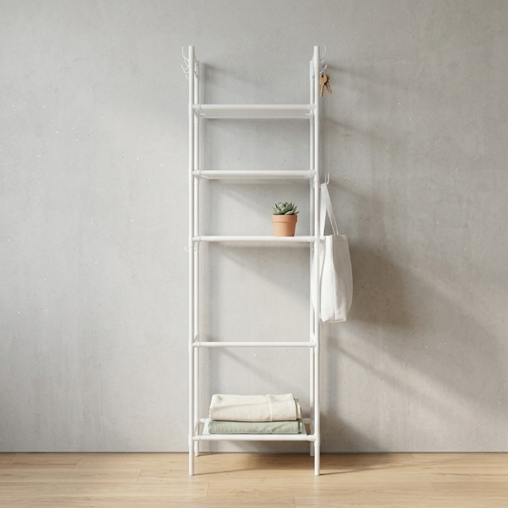Multi-Layer Bathroom Storage Rack | Space-Saving Toilet Organizer | Strong Carbon Steel Shelf For Towels & Toiletries