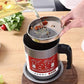 High Quality 1.4L Fryer Oil Filter Pot – Carbon Steel Oil Can with Stainless Steel Strainer Kitchen Storage Jug (Without Box)