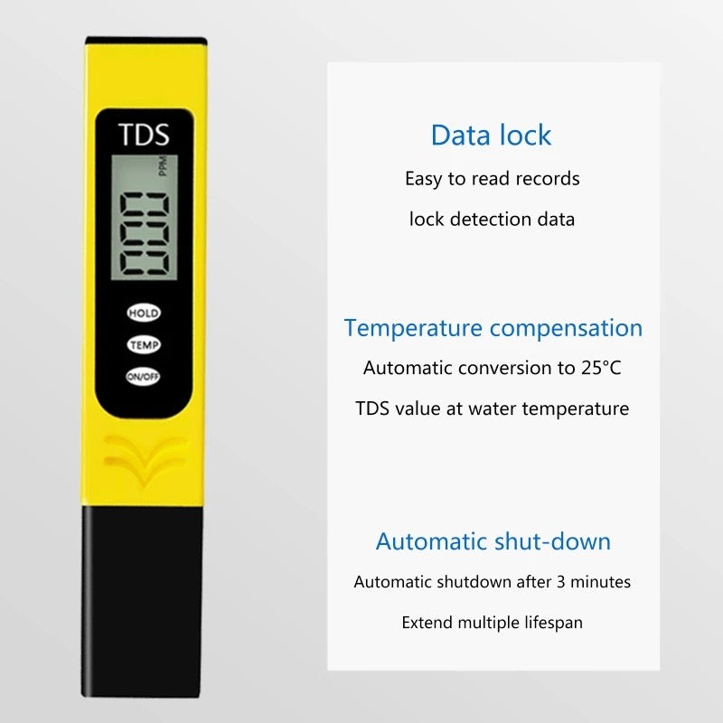 TDS Water Quality Tester Pen - Digital LCD Meter