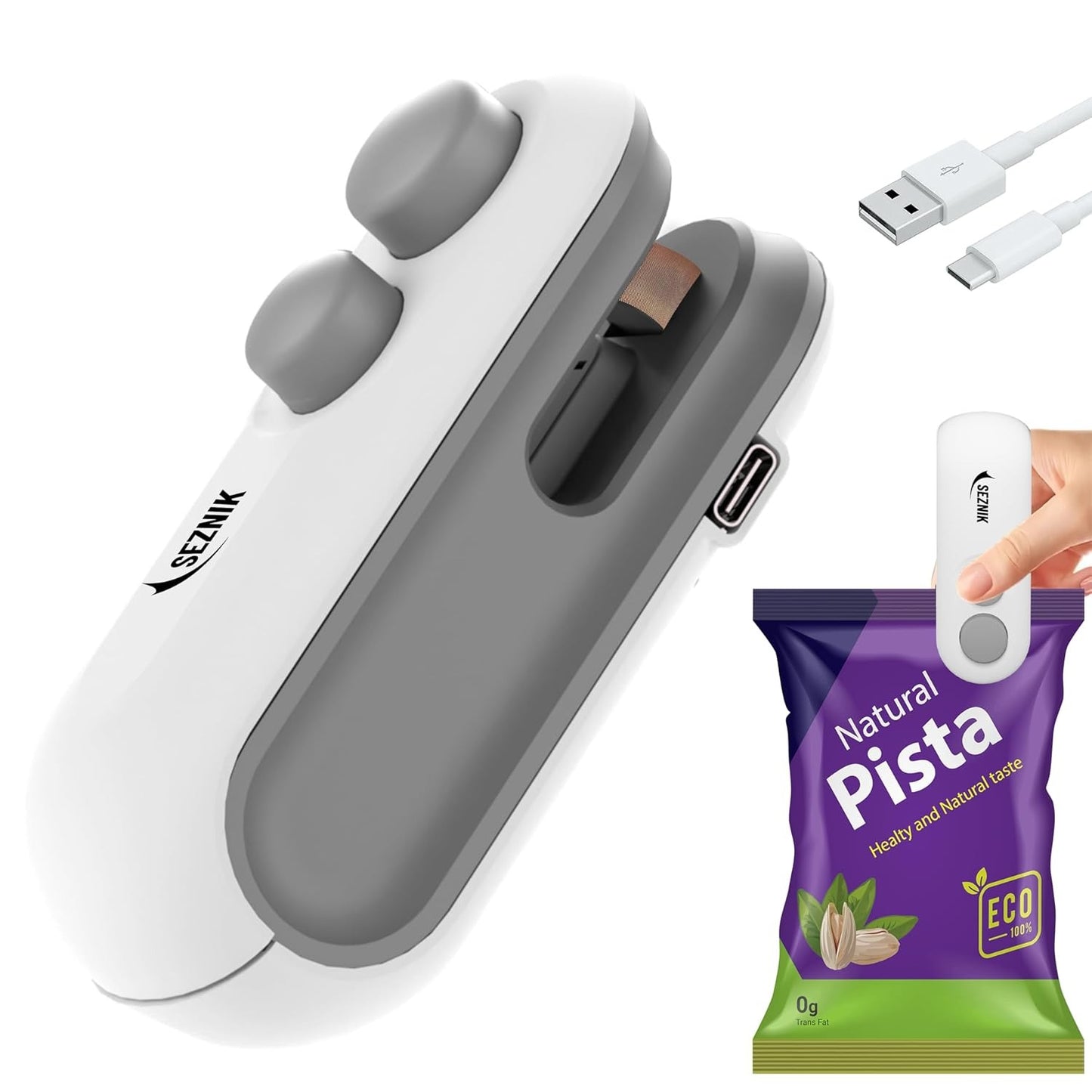 Mini Bag Heat Sealing Machine - 2-in-1 Cutter & Sealer