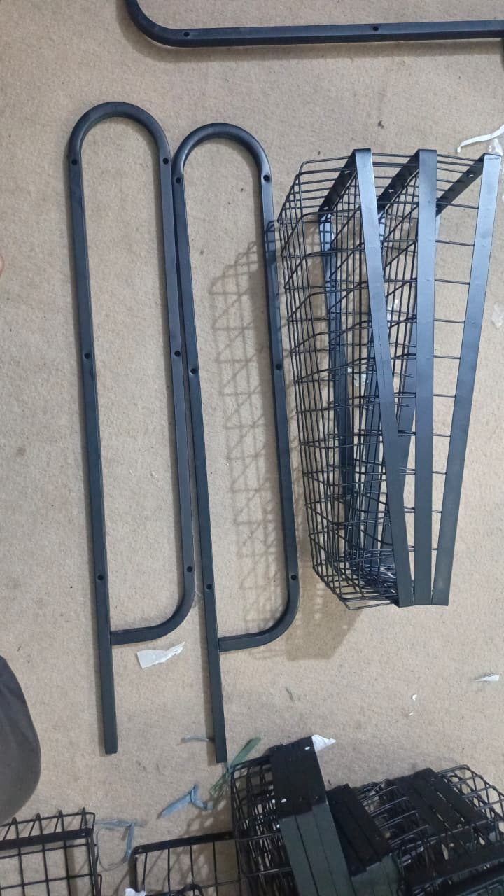Wall Mounted Spice Rack Black Stainless Steel 3 Tier – DIY Assembly Required (Self Assemble)