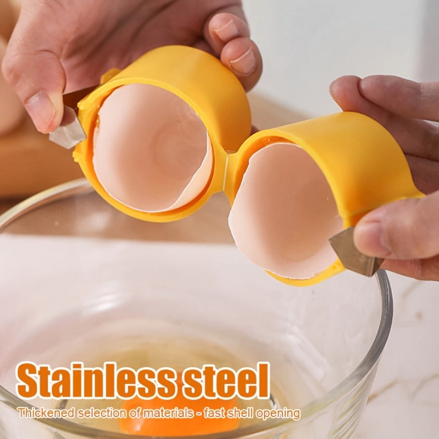 Egg Shell Opener Cutter – Portable Stainless Steel Egg Topper Tool for Boiled Eggs (Random Color)
