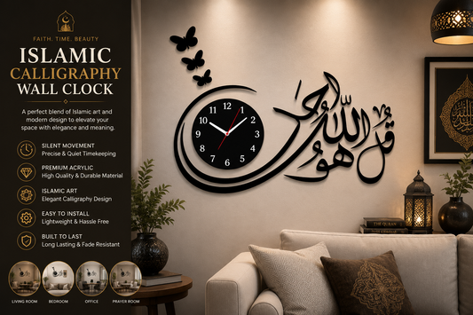 3d wall clock Wooden Wall Clock I for bedroom I Quartz Watch DIY Design