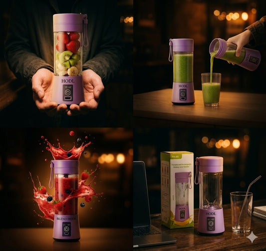Mini Portable  USB Rechargeable Juicer Blender 6 Blades