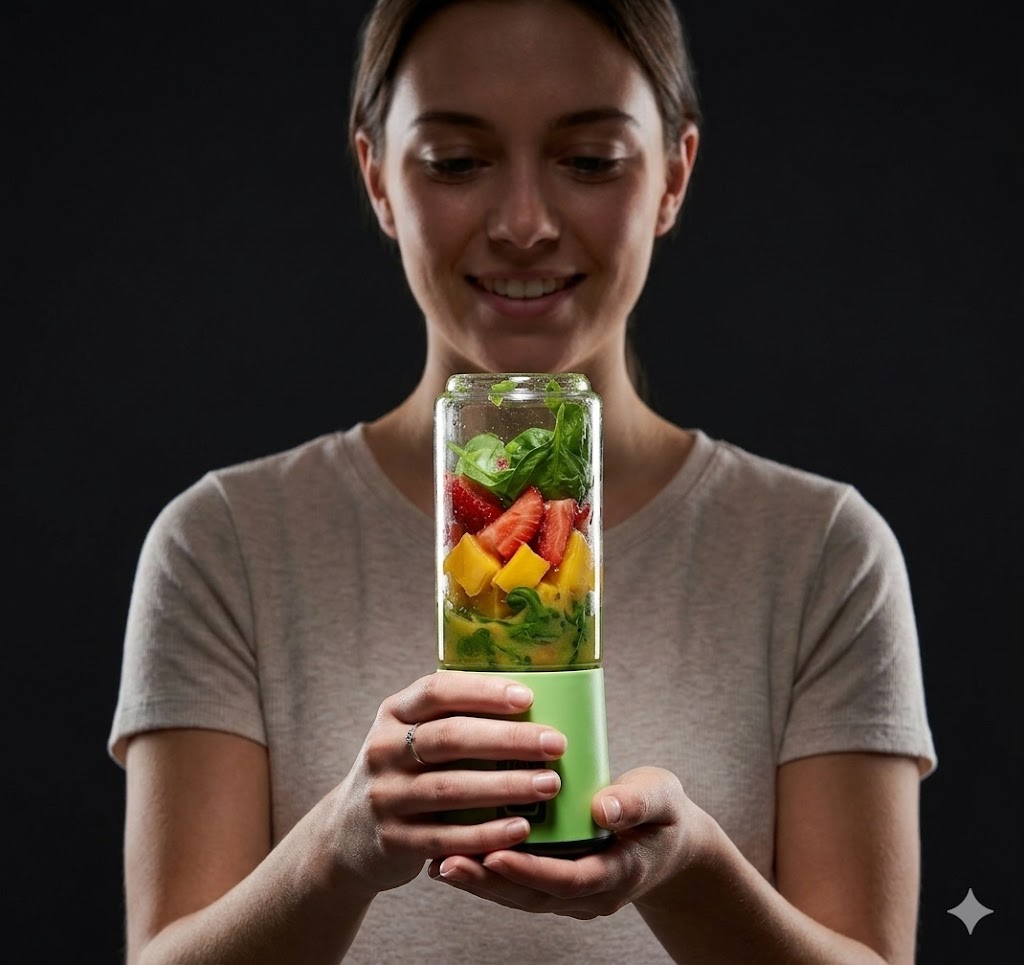 Mini Portable  USB Rechargeable Juicer Blender 6 Blades