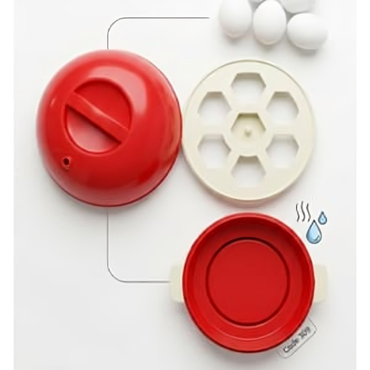 Egg Electric Egg Boiler and Vegetable Steamer – Automatic Shut-Off Rapid Cooker for Healthy Breakfast & Steamed Snacks