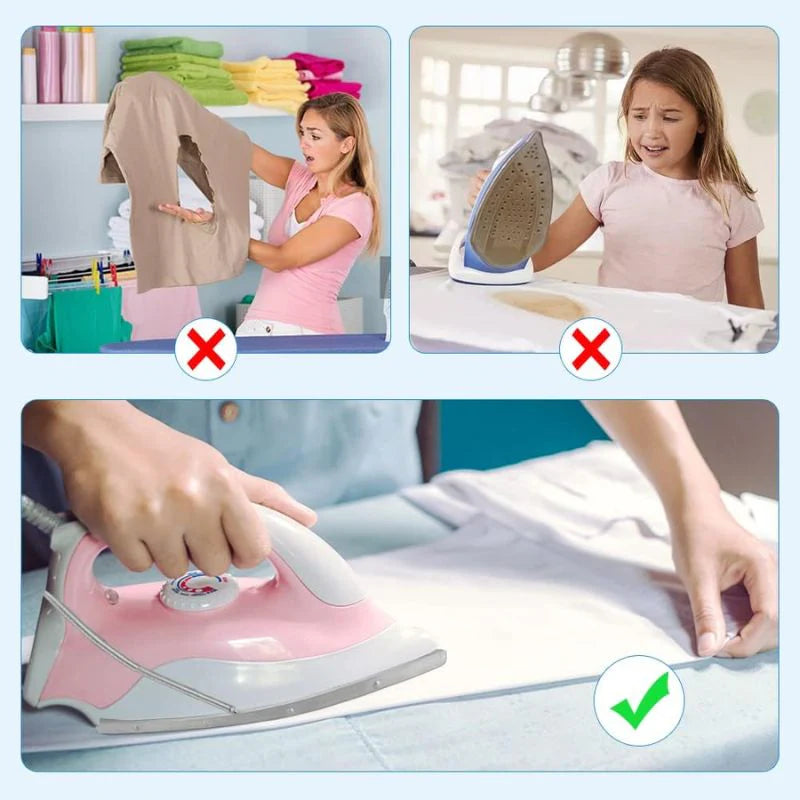 Teflon Iron Cover Protector | Non Stick Garments Care Cover For Iron | Heat Resistant Ironing Shoe for Clothes Protection - Premium Quality