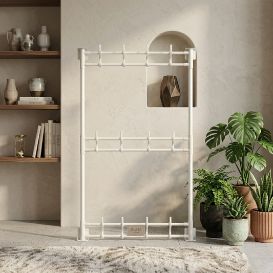 Wall-Mounted Corner Storage Rack | Multifunctional Bathroom Organizer | Strong Carbon Steel | Random Colour