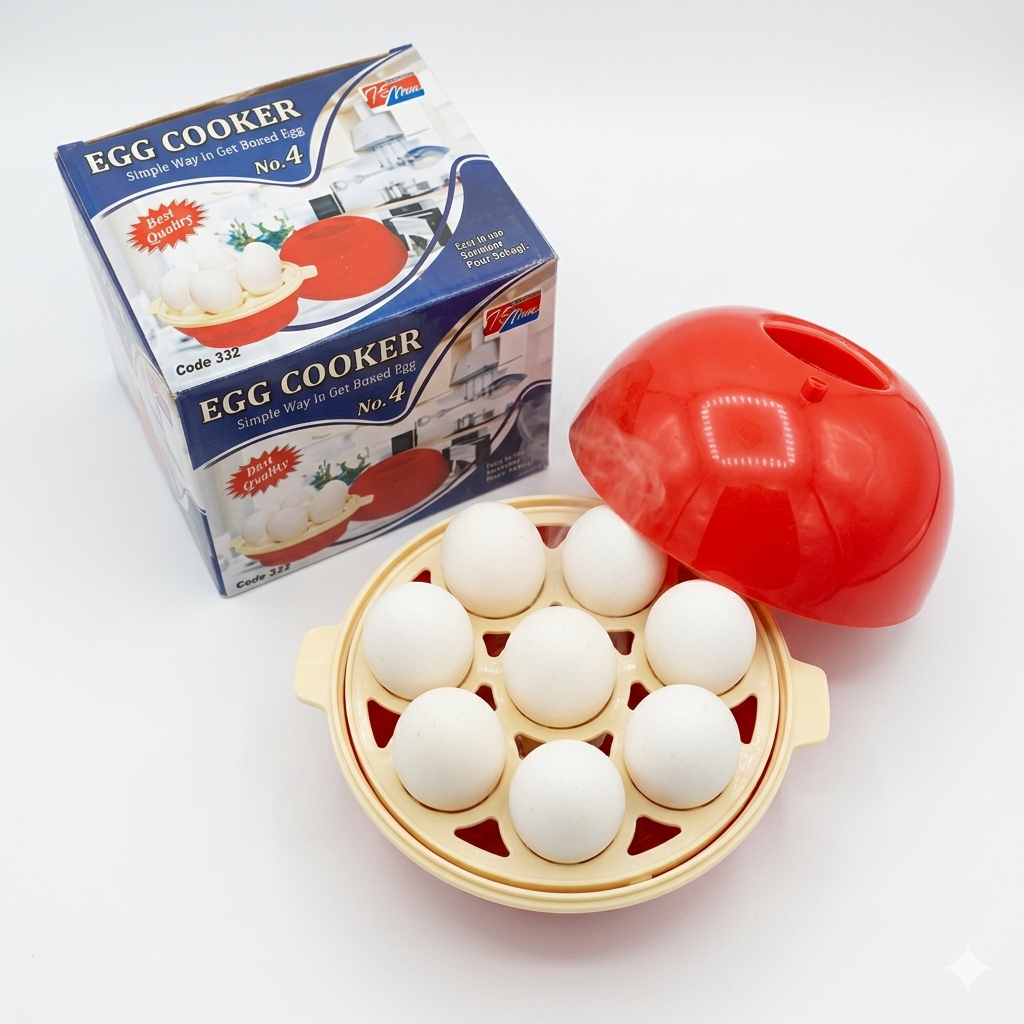Egg Electric Egg Boiler and Vegetable Steamer – Automatic Shut-Off Rapid Cooker for Healthy Breakfast & Steamed Snacks