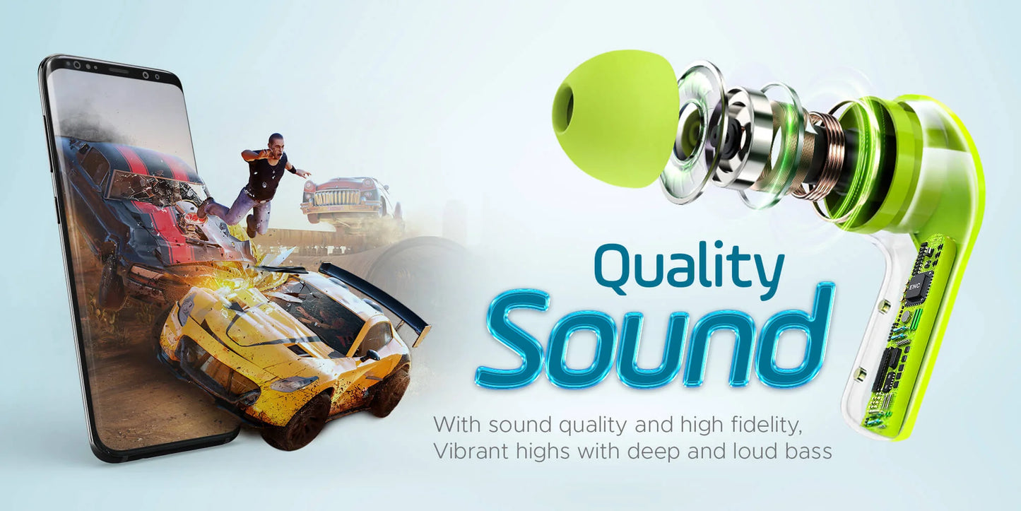 3.1 Professional Air 31 Tws Transparent Earbuds Bluetooth 5.3v (random color )