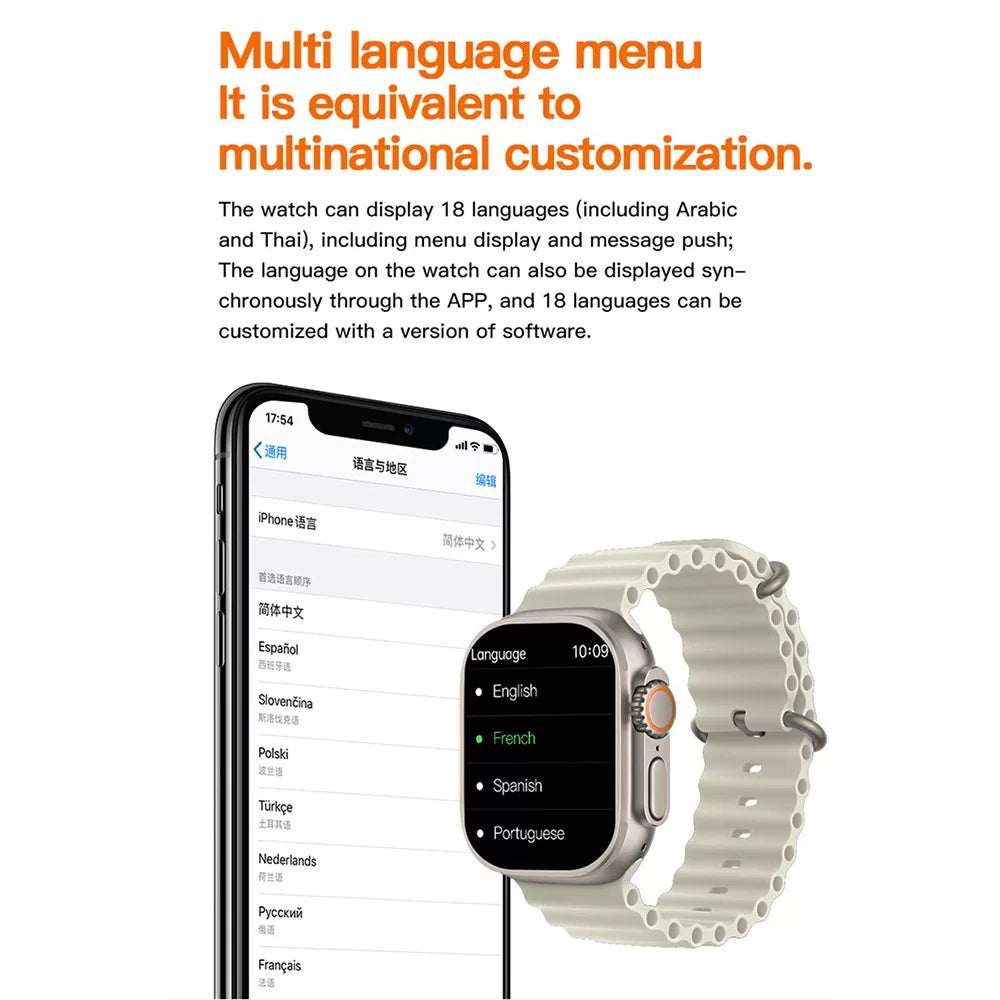 T800 Ultra Smart Watch Series 8. (Random Color)