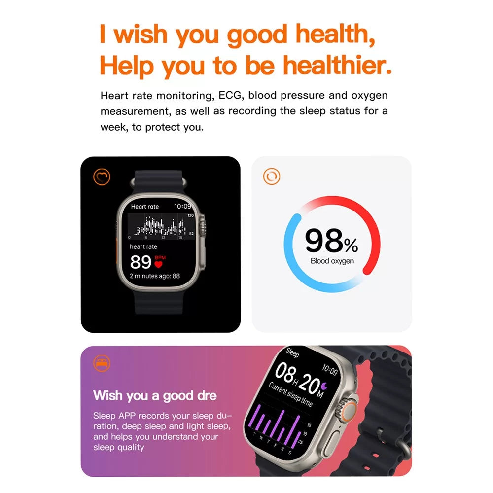 T800 Ultra Smart Watch Series 8. (Random Color)