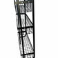 Wall Mounted Spice Rack Black Stainless Steel 3 Tier – DIY Assembly Required (Self Assemble)