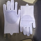 Silicone Washing Full Finger Gloves - For Home (Random Colors)