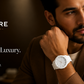 Full White Aura Watch Elegant Design Durable Build Comfortable Strap Clear Display Perfect For Daily Wear And Special Occasions