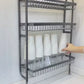 Wall Mounted Spice Rack Black Stainless Steel 3 Tier – DIY Assembly Required (Self Assemble)