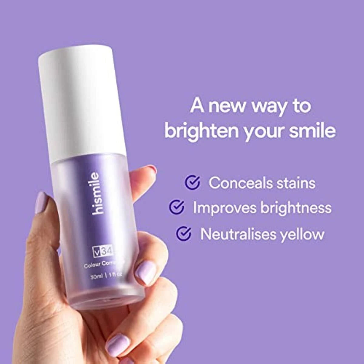 Teeth Brightening Hismiles V34 Colour Corrector Serum - 30ml | Hismiles V34 Colour Corrector Serum - Hismile